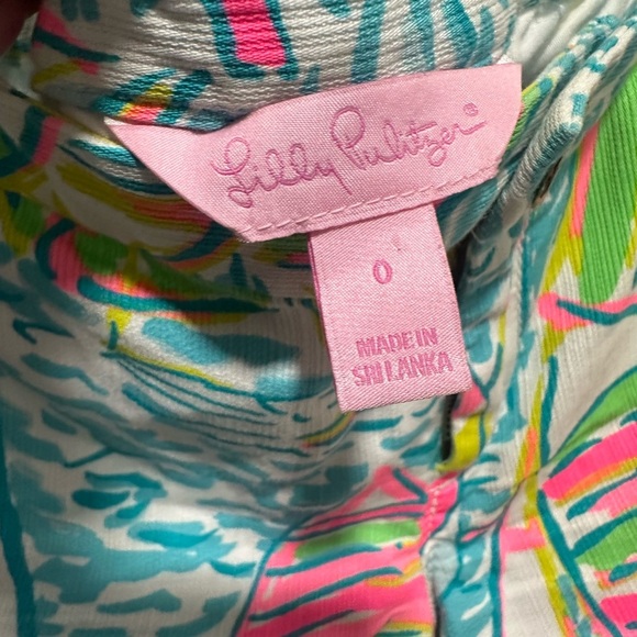 LILLY PULITZER Adie Short You Gotta Regatta Resort Beach Summer Sail Boat 0 - Picture 5 of 6